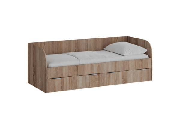 Кровать Фрита с выдвижными ящиками дуб сонома