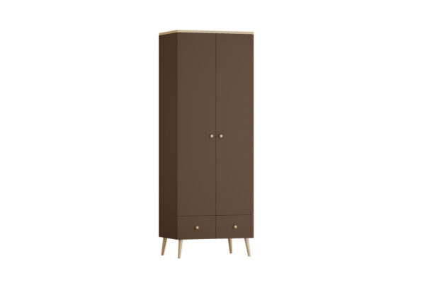 Шкаф Астрид 2 с ящиками темно-коричневый